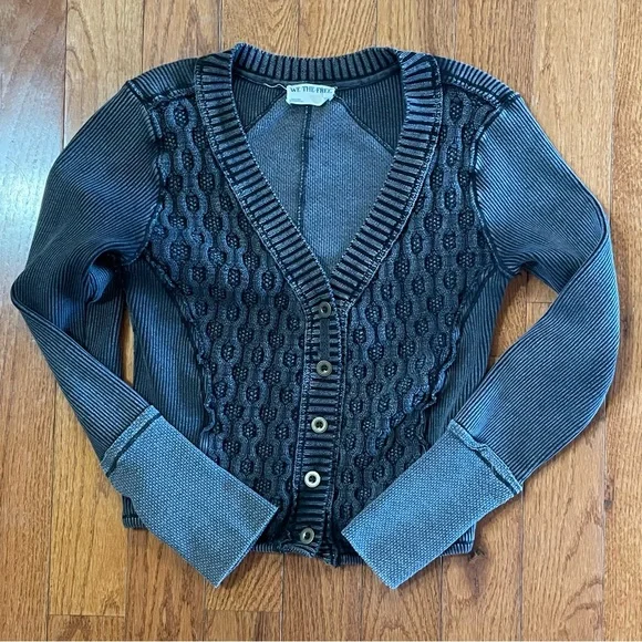 Free People Snapshot Cable Cardigan - Picture 2 of 4